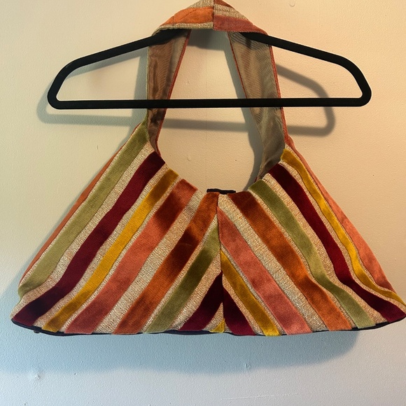 Offhand designs- Zelda knitting bag/ project bag- rainbow stripes - Picture 6 of 6